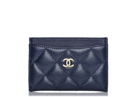 navy chanel credit card holder.